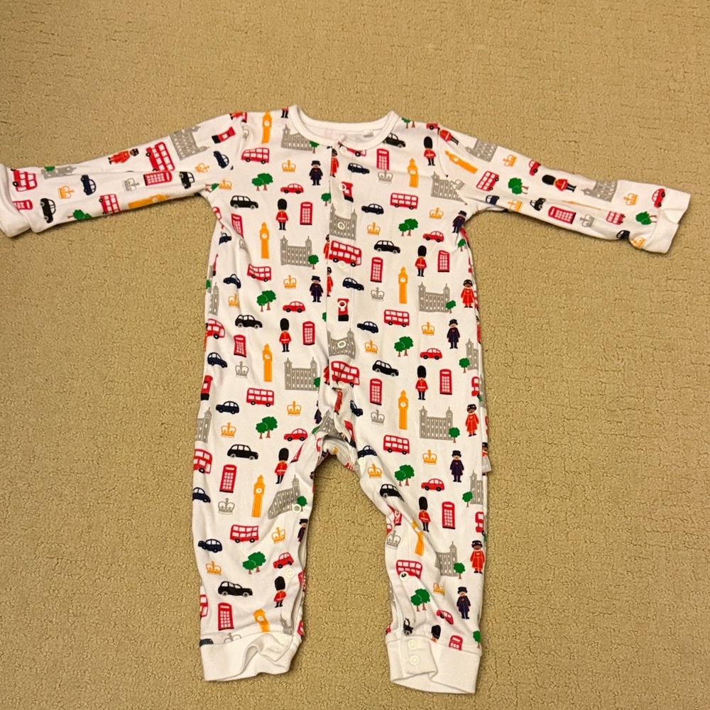 British Royal Print One Piece 18-24 months